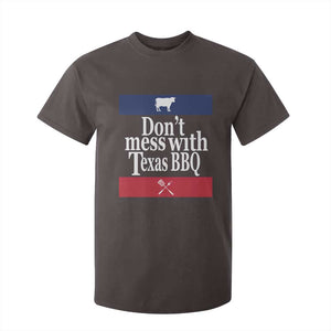 Don't Mess With Texas BBQ T Shirt For Kid TS09 Dark Chocolate Print Your Wear