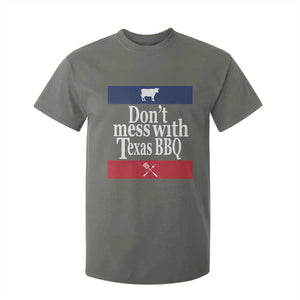 Don't Mess With Texas BBQ T Shirt For Kid TS09 Military Green Print Your Wear