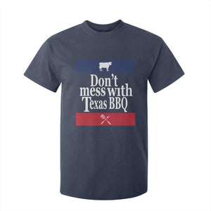 Don't Mess With Texas BBQ T Shirt For Kid TS09 Navy Print Your Wear