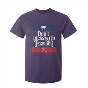 Don't Mess With Texas BBQ T Shirt For Kid TS09 Purple Print Your Wear