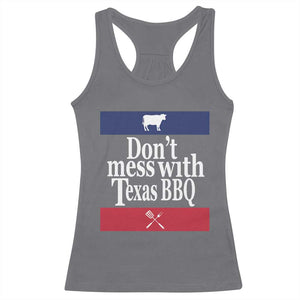 Don't Mess With Texas BBQ Racerback Tank Top TS09 Charcoal Print Your Wear