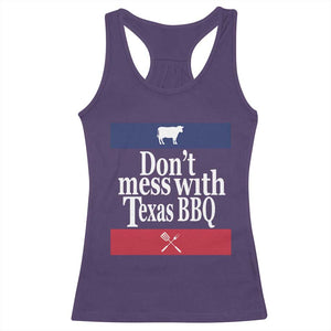 Don't Mess With Texas BBQ Racerback Tank Top TS09 Purple Print Your Wear