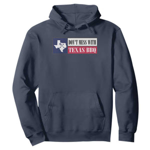 Don't Mess With Texas BBQ Hoodie Texan Flag Grilling Pitmaster TS09 Navy Print Your Wear