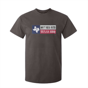 Don't Mess With Texas BBQ T Shirt For Kid Texan Flag Grilling Pitmaster TS09 Dark Chocolate Print Your Wear