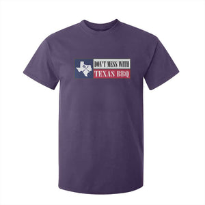 Don't Mess With Texas BBQ T Shirt For Kid Texan Flag Grilling Pitmaster TS09 Purple Print Your Wear