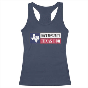 Don't Mess With Texas BBQ Racerback Tank Top Texan Flag Grilling Pitmaster TS09 Navy Print Your Wear