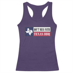 Don't Mess With Texas BBQ Racerback Tank Top Texan Flag Grilling Pitmaster TS09 Purple Print Your Wear