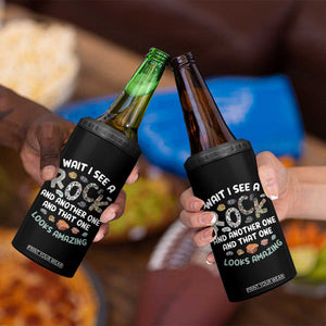 Rock Collector 4 in 1 Can Cooler Tumbler Wait I See A Rock Geologist TS09 Print Your Wear