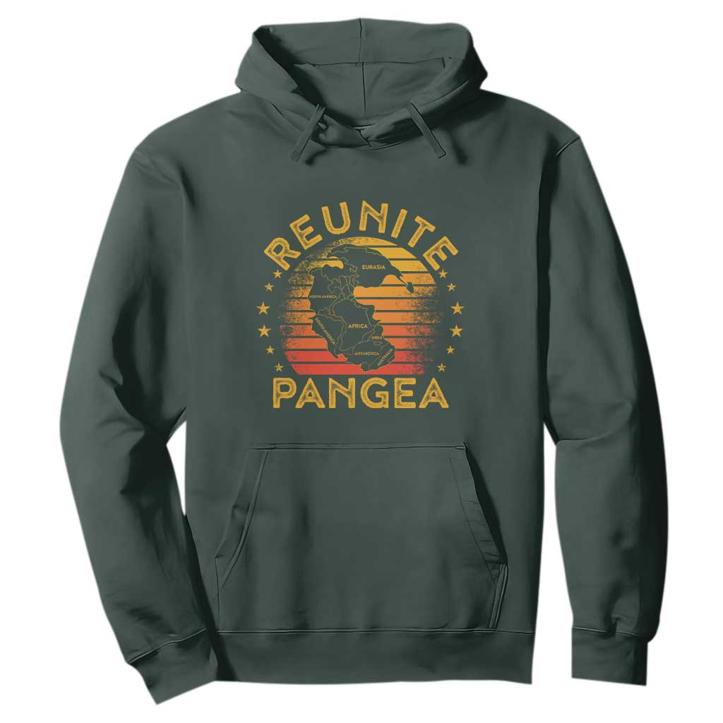 Funny Geologist Reunite Pangaea Hoodie TS09 Dark Forest Green Print Your Wear