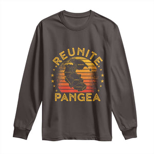 Funny Geologist Reunite Pangaea Long Sleeve Shirt TS09 Dark Chocolate Print Your Wear