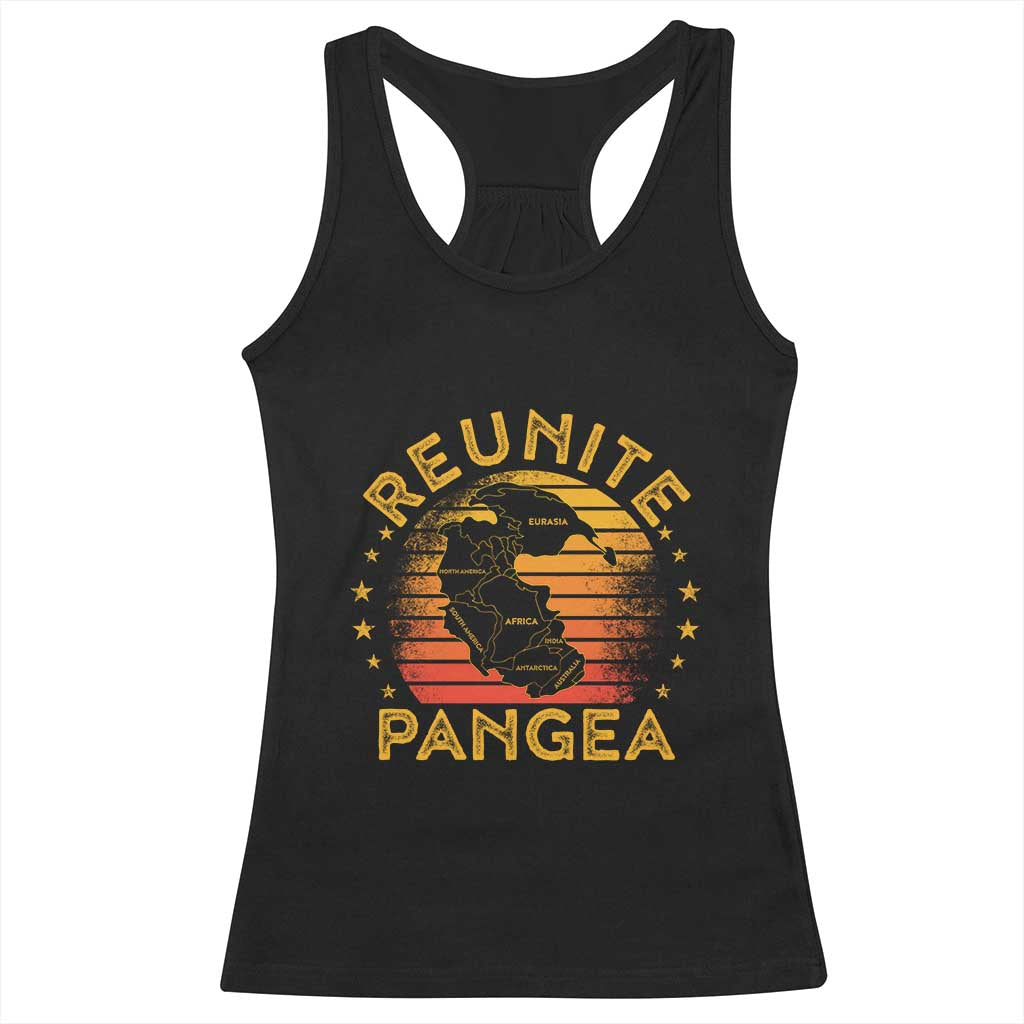 Funny Geologist Reunite Pangaea Racerback Tank Top TS09 Black Print Your Wear