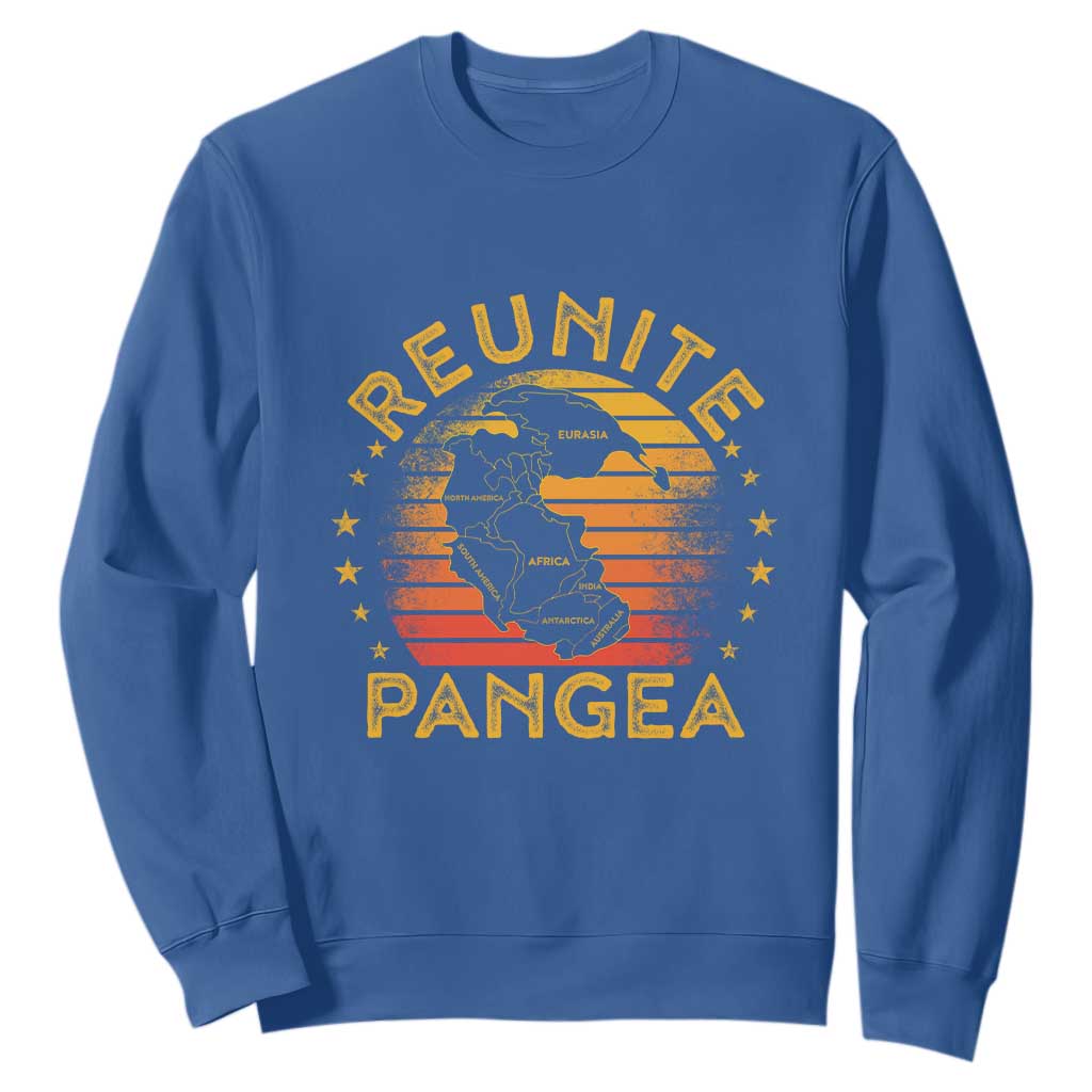 Funny Geologist Reunite Pangaea Sweatshirt TS09 Royal Blue Print Your Wear