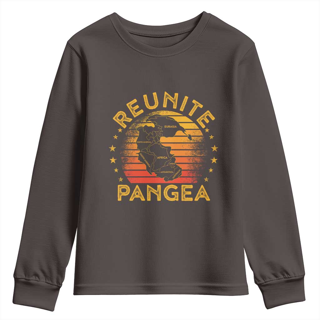 Funny Geologist Reunite Pangaea Youth Sweatshirt TS09 Dark Chocolate Print Your Wear