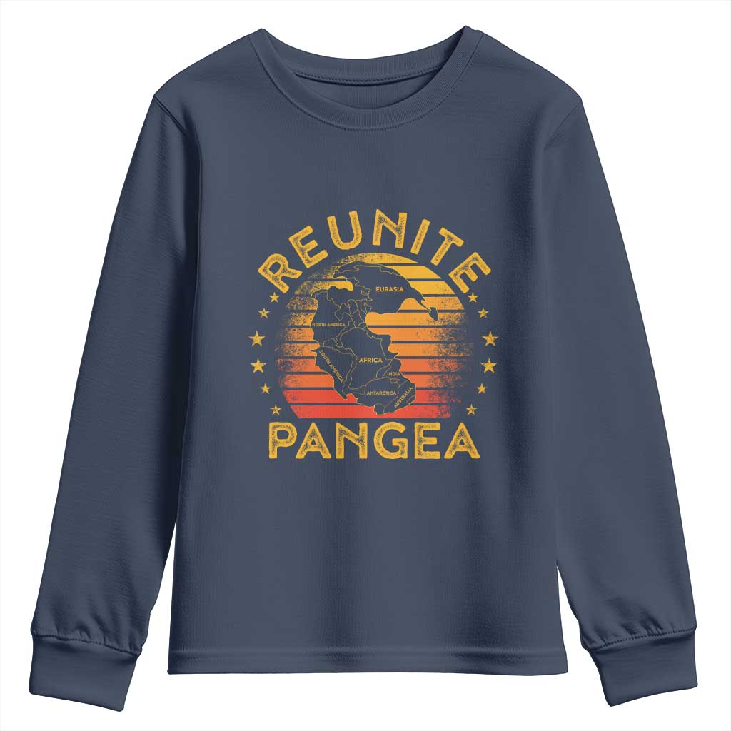 Funny Geologist Reunite Pangaea Youth Sweatshirt TS09 Navy Print Your Wear