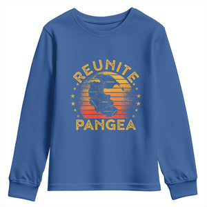 Funny Geologist Reunite Pangaea Youth Sweatshirt TS09 Royal Blue Print Your Wear