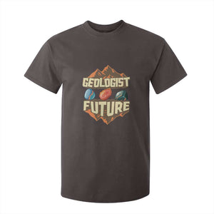 Future Geologist T Shirt For Kid Geology Student Earth Science TS09 Dark Chocolate Print Your Wear