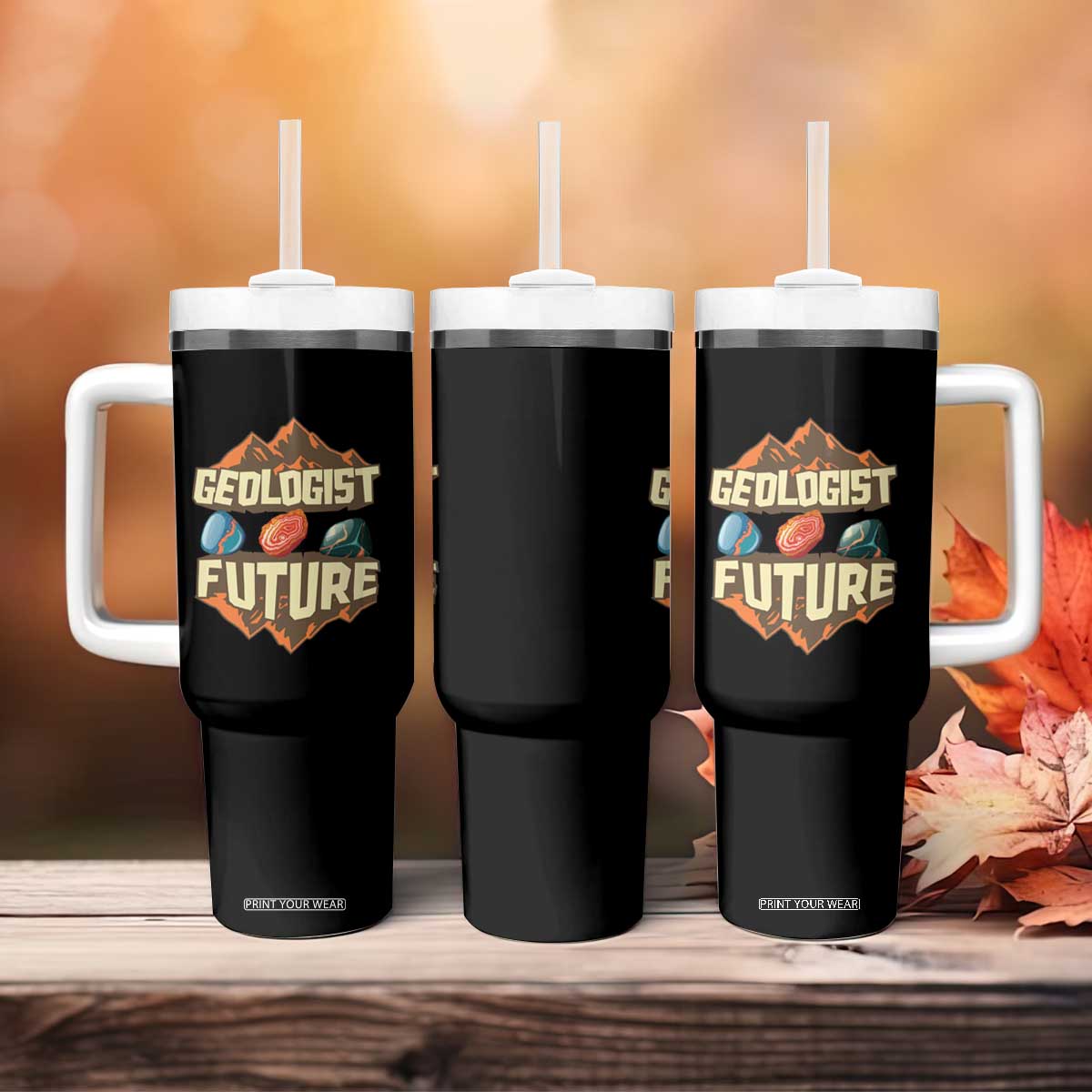 Future Geologist Tumbler With Handle Geology Student Earth Science TS09 Print Your Wear