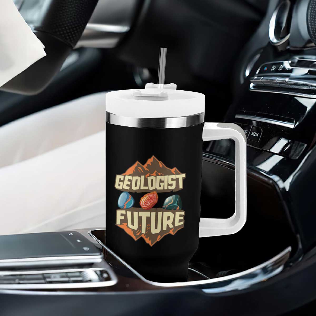 Future Geologist Tumbler With Handle Geology Student Earth Science TS09 Print Your Wear