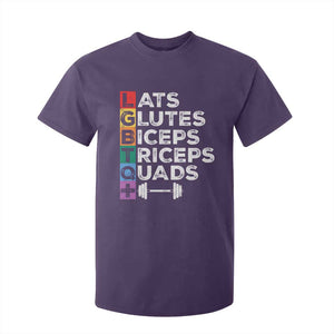 LGBTQ Gymer T Shirt For Kid Lats Glutes Biceps Triceps Quads TS09 Purple Print Your Wear
