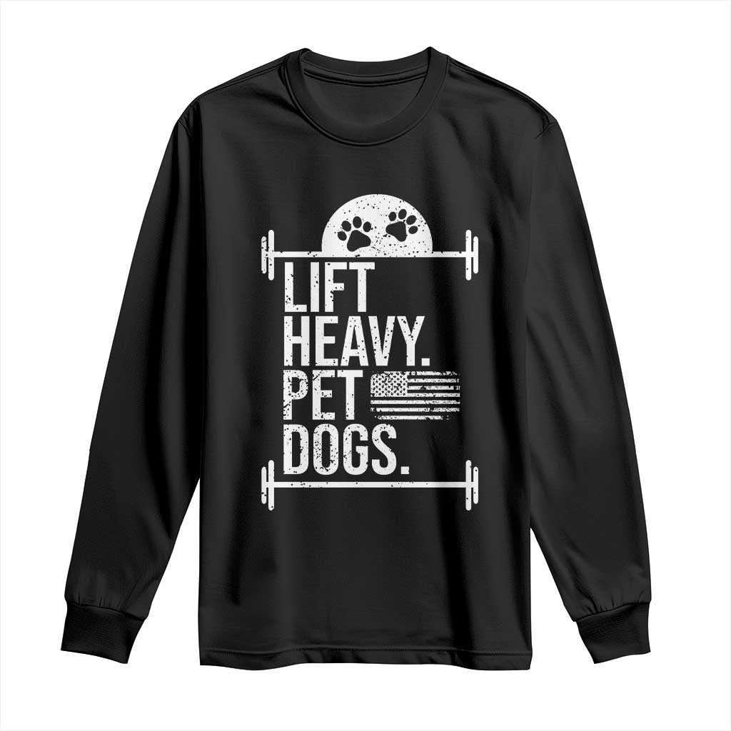 Gymer Dog Lover Long Sleeve Shirt Lift Heavy Pet Dogs TS09 Black Print Your Wear