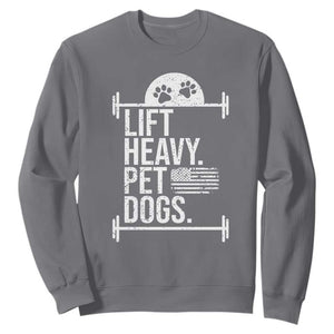 Gymer Dog Lover Sweatshirt Lift Heavy Pet Dogs TS09 Charcoal Print Your Wear