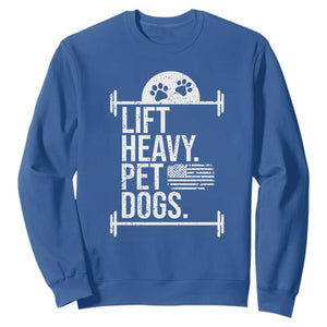 Gymer Dog Lover Sweatshirt Lift Heavy Pet Dogs TS09 Royal Blue Print Your Wear