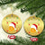 Funny All I Want For Christmas Is Bitcoin Christmas Ornament TS09 Circle Gold Print Your Wear