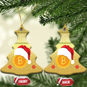 Funny All I Want For Christmas Is Bitcoin Christmas Ornament TS09 Christmas Tree Gold Print Your Wear