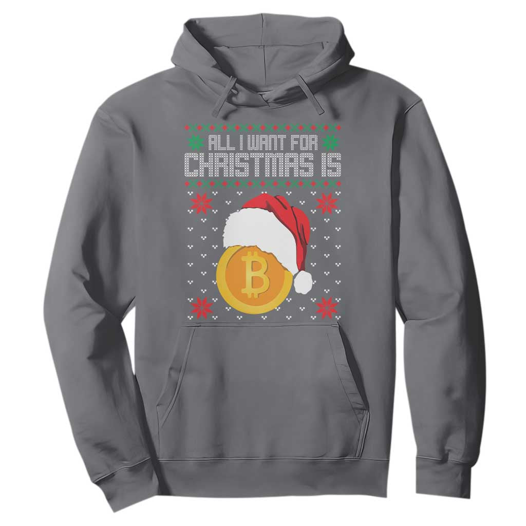 Funny All I Want For Christmas Is Bitcoin Hoodie TS09 Charcoal Print Your Wear