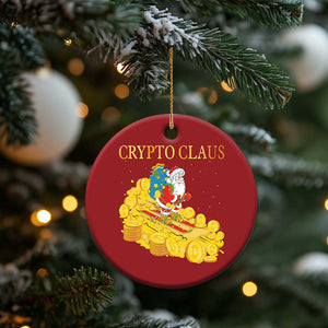 Funny Christmas Bitcoin Crypto Claus Christmas Ornament TS09 Print Your Wear