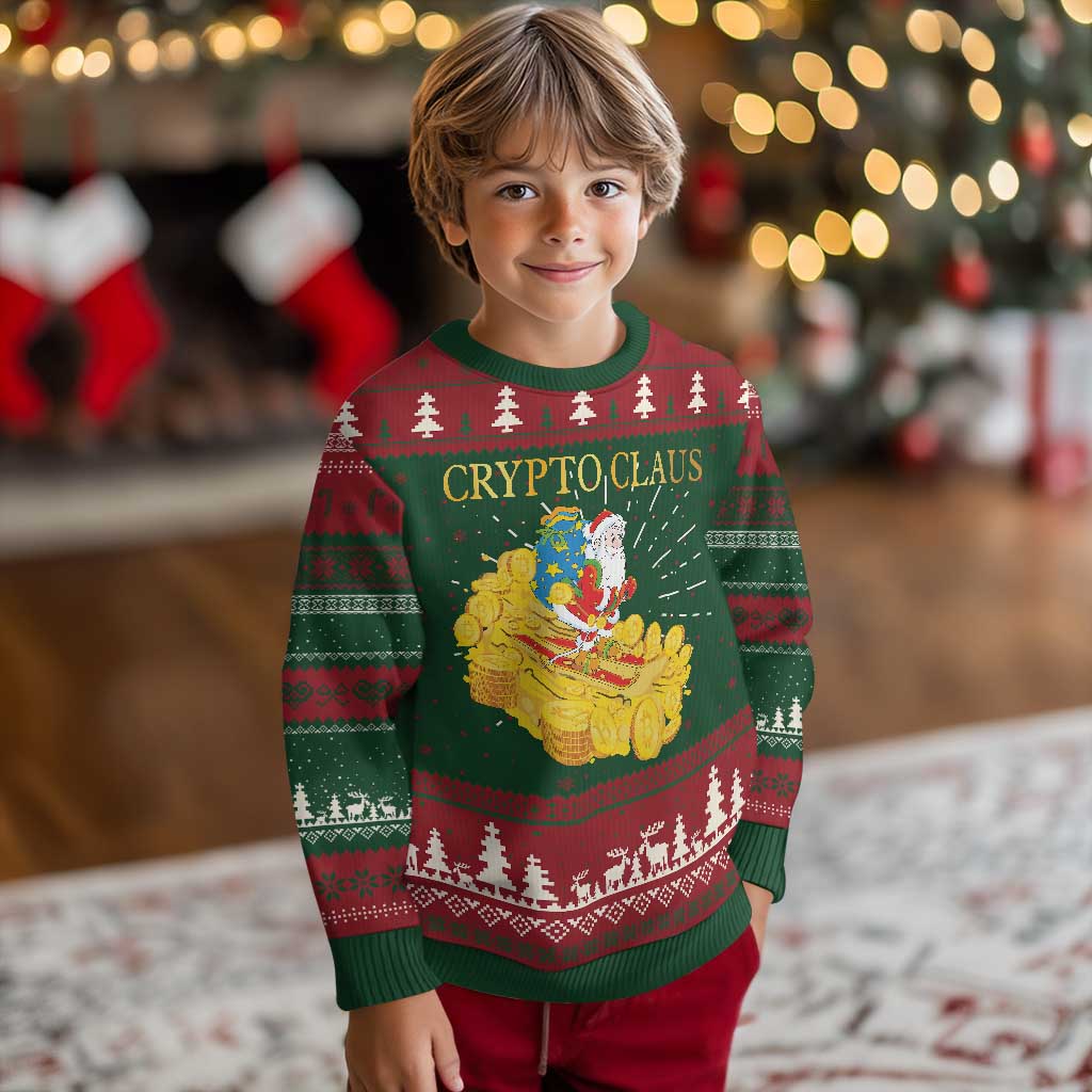 Funny Christmas Bitcoin Crypto Claus Ugly Christmas Sweater TS09 Christmas Print Your Wear