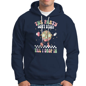 The Party Don't Start Till I Drop In Boujee Disco Ball Retro Groovy Hoodie TS09 Navy Printyourwear