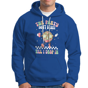 The Party Don't Start Till I Drop In Boujee Disco Ball Retro Groovy Hoodie TS09 Royal Blue Printyourwear