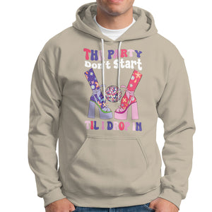 The Party Don't Start Till I Drop In Boujee Disco Ball Retro Groovy Hoodie TS09 Sand Printyourwear