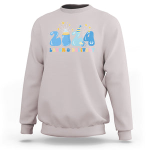 Retro 2024 Labor and Delivery Unit Nurse New Years Eve Rn Np Sweatshirt TS09 Ice Gray Printyourwear