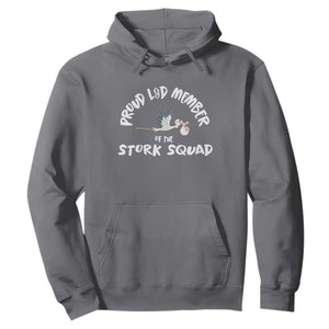 Proud L&D Member Of The Stork Squad Labor & Delivery Nurse Hoodie TS09 Charcoal Print Your Wear