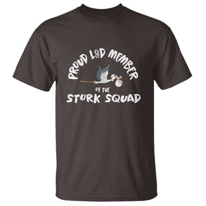 Proud L&D Member Of The Stork Squad Labor & Delivery Nurse T Shirt TS09 Dark Chocolate Print Your Wear