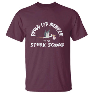 Proud L&D Member Of The Stork Squad Labor & Delivery Nurse T Shirt TS09 Maroon Print Your Wear