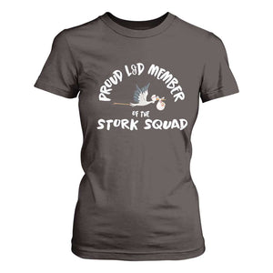 Proud L&D Member Of The Stork Squad Labor & Delivery Nurse T Shirt For Women TS09 Dark Chocolate Print Your Wear