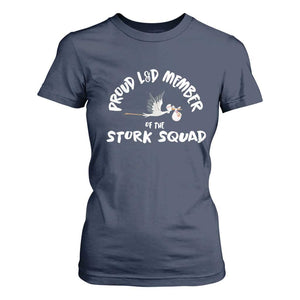 Proud L&D Member Of The Stork Squad Labor & Delivery Nurse T Shirt For Women TS09 Navy Print Your Wear