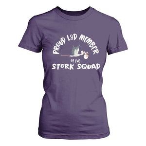 Proud L&D Member Of The Stork Squad Labor & Delivery Nurse T Shirt For Women TS09 Purple Print Your Wear