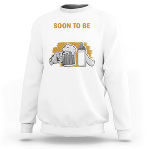 Soon to be Pops 2024 New Daddy Announcement Sweatshirt TS09 White Printyourwear