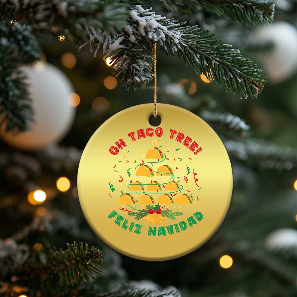 Funny Mexico Xmas Christmas Ornament Oh Taco Tree Tacos Lover TS09 Print Your Wear