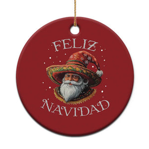 Funny Mexico Xmas Christmas Ornament Santa Sombrero Feliz Navidad TS09 Print Your Wear