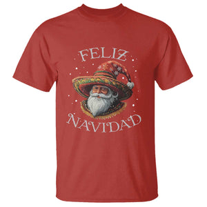 Funny Mexico Xmas T Shirt Santa Sombrero Feliz Navidad TS09 Red Print Your Wear