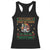 Funny Christmas Mexico Beer Racerback Tank Top Si Ya Saben Como Me Pongo Pa'que Me Invitan Santa Drunk TS09 Black Print Your Wear