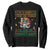 Funny Christmas Mexico Beer Sweatshirt Si Ya Saben Como Me Pongo Pa'que Me Invitan Santa Drunk TS09 Black Print Your Wear