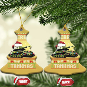 Funny Xmas Veteran Christmas Ornament Merry Tankmas Tank Military Army TS09 Christmas Tree Gold Print Your Wear