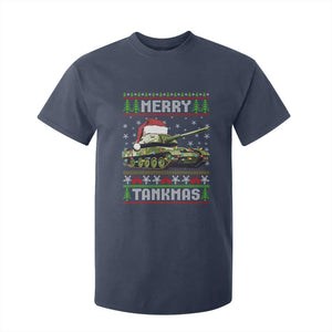 Funny Christmas Veteran T Shirt For Kid Merry Tankmas Tank Military Army TS09 Navy Print Your Wear