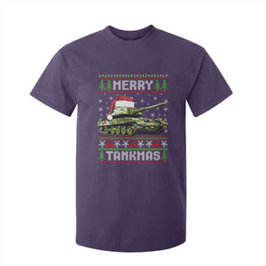 Funny Christmas Veteran T Shirt For Kid Merry Tankmas Tank Military Army TS09 Purple Print Your Wear